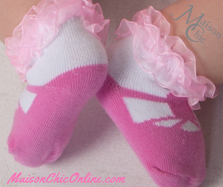 Elegant Baby Pink Fuzzy Socks  Luxury Baby Gifts - Maison et Cadeaux