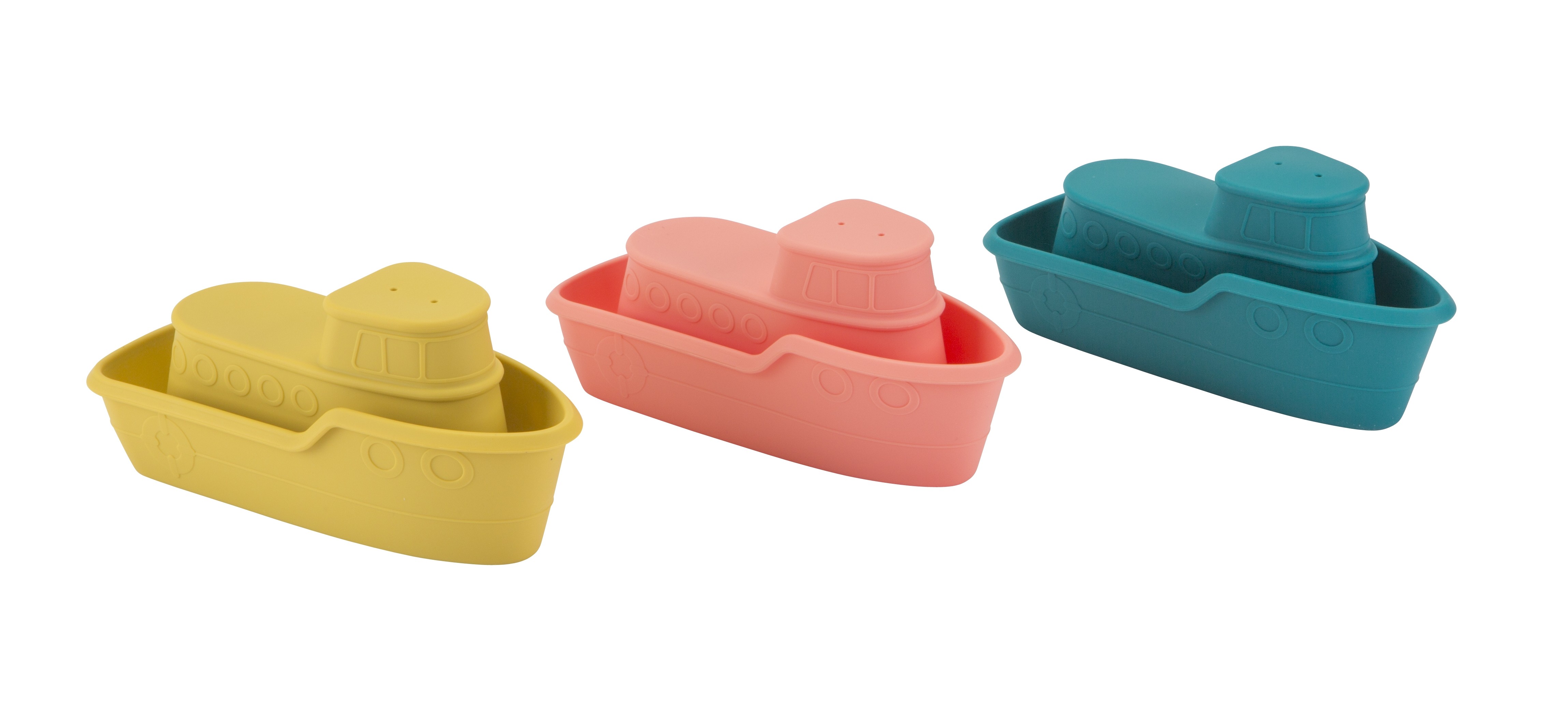 Silicone Boat Bath Toys Assortment