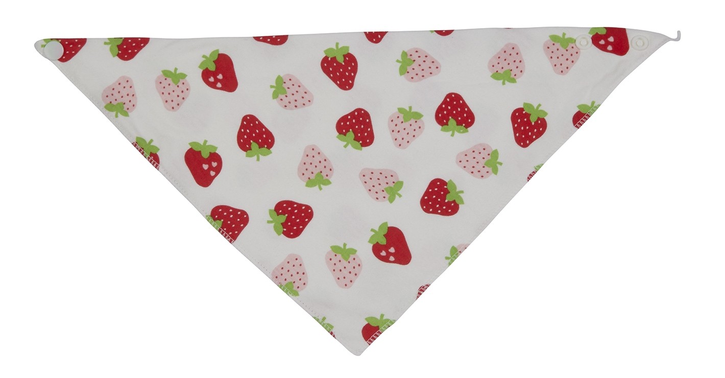 strawberry bandana bib