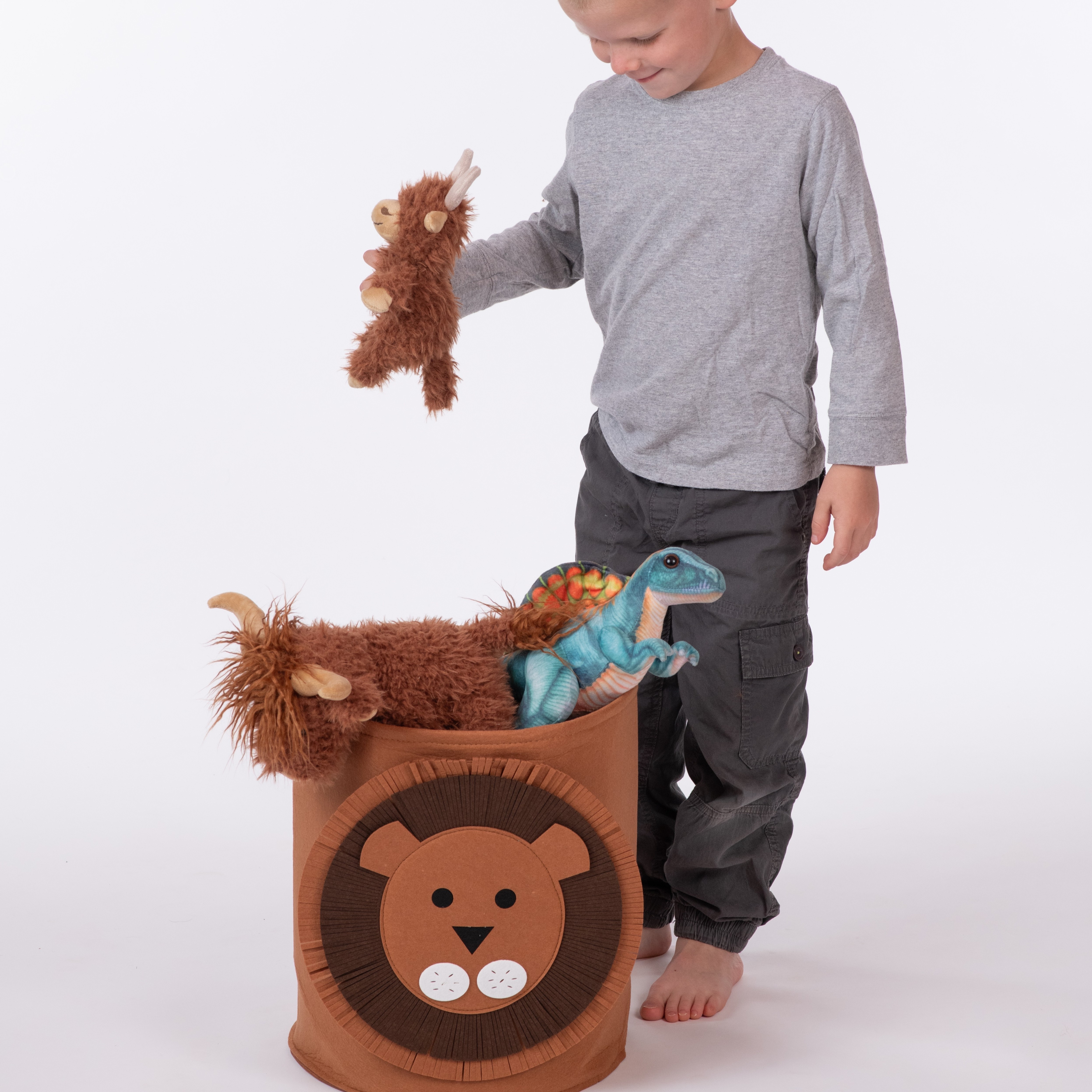 Lion Felt Storage Bin 