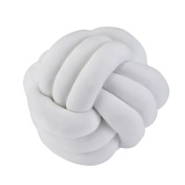Natural White Knot Ball Pillow