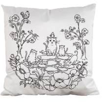 Coloring Pillow DIY Kit: Cats