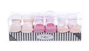 pink cloud socks gift set