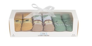 Safari Animals Socks Gift Set
