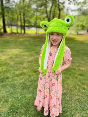 Frog Hat with Moving Eyes
