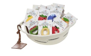 Silicone Basket of Fruit Teethers Prepack