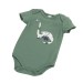 dinosaur applique bodysuit